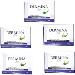der mina skin moisturising and soften soap for all skin type 75g pack of 5-picture-32