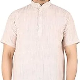 latestplus apparel Traditional Half Sleeve Ethnic Casual for Festivals/Functions Short Sleeve Men Kurta Cotton Blend Fabric-picture-31