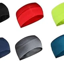 paropkar Workout Sweat Bands Headbands for Men Women Sport Non-Slip Head Band, Moisture Wicking Hairband, Long Hair, Quick Dry, Running, Yoga, Hiking, Tennis, Exercise Fitness Gym Pack of 6-picture-12