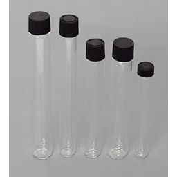 Culture Tube with Screw Cap Borosilicate Glass| Pack of 50| (60ml (25x160mm), Flat Bottom)-picture-21