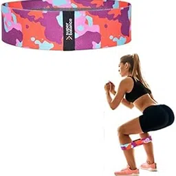 Hip Resistance Bands | 3 Different Resistance Levels | for Legs | Booty | Fabric Bands | Soft | Non-Slip | Strength Training | Toning | Yoga-picture-40