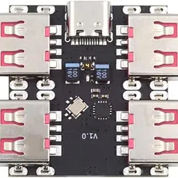 Xiwai USB 2.0 1-to-4 Four Ports HUB Splitter PCBA Expansion Module Board PCs Multiport 4 Devices Type-C for Keyboard Mouse Scanner Printer-picture-16