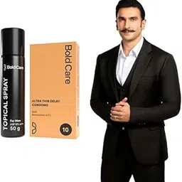 Bold Care EXTEND Non-Transferable Spray for Men (Pack of 1) - 50 ml + Bold Care Ultra Thin Long Last Condoms (Pack of 1)-image-61