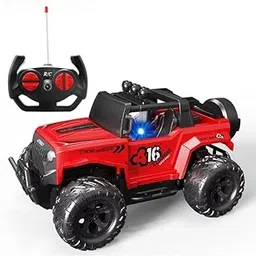 Amitasha RC Remote Control Car Urban Wrangler Open Roof Climbing Vehicle Thar Jeep All-Terrain Rock Crawler, Off-Road Rechargeable Truck for Kids & Adults Drift Stunt Car-image-16