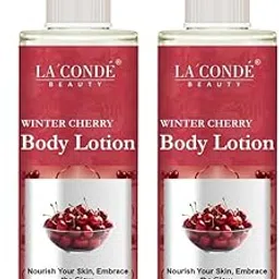 La’Conde Winter Cherry Body Lotion 200ml | Deep Hydration & Nourishing Daily Moisturizer for Soft, Smooth, and Glowing Skin | Pack of 2-picture-37