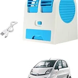 AUTOADDICT Auto Addict Car FAN Mini AC USB/Battery Operated Mini Water Car Fan Air Cooler Dual with Ice Chamber For Tata Nano-picture-13