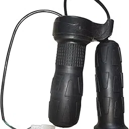 Hero Electric Bike/Scootor Throttle Set, Black (ZENNEX Without Button) image 1