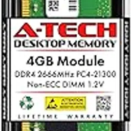 A-Tech 4GB DDR4 2666 MHz UDIMM PC4-21300 (PC4-2666V) CL19 DIMM Non-ECC Desktop RAM Memory Module-picture-11