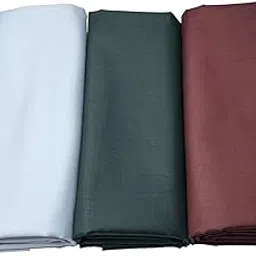 mamraj Men's 100% pure Giza Cotton Unstitched Shirt Fabric 2.5 Meter ( Ethnic, Formal, Casual, summer wear.) ( Trendy Satin Shirts ) Set of 3 Shirt-picture-23