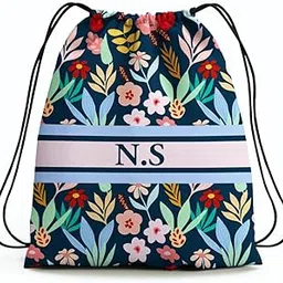 knots of love Custom Name Print Drawstring Bag | Waterproof Canvas Dori Bag | 18x14 Inch String Backpack for Gym, Travel, Sports | Small Gym Bag for Men&Women | Draw String Backpack-picture-33