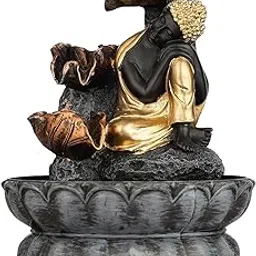Goldiluxe Buddha Decorative Water Fountain for Inddor Outdoor Home Decoration,Office,Table Decor and Gifting Home Decoration Items for Living Room-picture-12