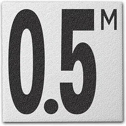 aquatic custom tile Ceramic Swimming Pool Deck Depth Marker " 0.5 M " Abrasive Non-Slip Finish, 5 inch Font-picture-56