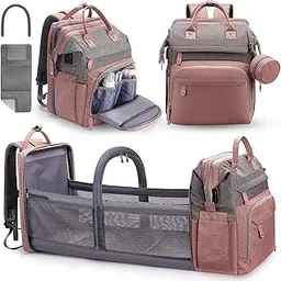 Diaper Bag Backpack with Mosquito Net-picture-15