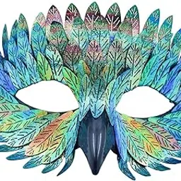 bnf Mask Fashion Half Face Cover for Role Play Holiday Valentine's Day Green-Clothing, Shoes & Accessories - Costumes, Reenactment, Theater - Accessories - Masks & Eye Masks-picture-16