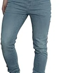 the indian garage co Men's Slim Fit Mid Rise Solid Mid-Rise Stretchable Denim Joggers-picture-40