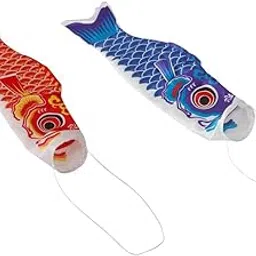 STYLEHEAVEN Various Japanese Windsock Carp Mark Koi Nobori Sailfish 150cm Red and Blue|Home & Garden|Yard, Garden & Outdoor Living|Garden D?©cor|Windmills & Wind Spinners-picture-34