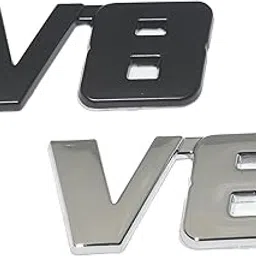 Incognito V8 Emblem Sticker for All Cars, Metal (Silver)-picture-22