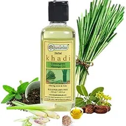 Khadi Rishikesh Ayurvedic Lemongrass Massage Oil for Full Body,skin brightening,Lightening- Reduce pain,Relax Body & Mind-Women & Men(210 ml)-picture-40