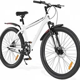 CYCLEGALLERY Medium 24T MTB Cycle for Boys & Girls (10–13 Years) | Suitable Height 130–160 cm | 24-Inch Wheels | Strong Steel Frame | Dual Disc Break | Adjustable Seat (Black & Orange)-image-10