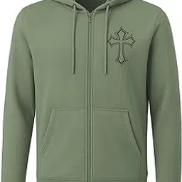 adro Men’s Regular Fit Zip-Up Hoodie for Man | 320 GSM Cotton Poly Fleece Zipper Sweatshirt with Soft Fabric & Printed Hoodies-picture-38