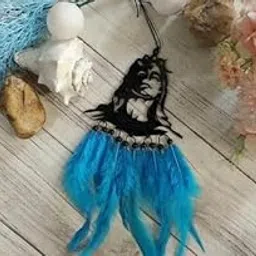LAGADI DECOR Adiyogi Blue Handmade Dreamcatcher for Car, Bedroom, Wall & Outdoor Decor | Positive Energy & Protection Hanging Ornament-picture-16