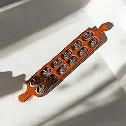 generic Wooden Manjira with 12 Bells, Traditional Musical Instrument for Kirtan and Bhajan, (brown, big)-picture-21