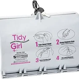 Stout TG-DISP Tidy Girl Plastic Feminine Hygiene Disposal Bag Dispenser, Gray-picture-30