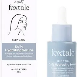 FoxTale Hyaluronic Acid Serum For Plump,Glowing Skin With Vitamin B5,Betaine|Intense 24-Hour Hydration,Brightening|Reduction In Fine Lines&Inflammation|For Dry,Sensitive Skin|Men&Women - 30 Ml-image-3