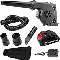 Leaf Blower Cordless, with Battery and Charger, Battery Powered Electric Leaf Blower, 2-in-1 Portable Mini Leaf Blower &Vacuum for Lawn Care, Dust/Snow Blowing with Inflatable Nozzles-image-29