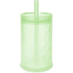 olababy Clear View Silicone Training Cup with Straw Lid, Exercise Cup from 12 Mo+, Shatterproof Drinking Cup for Children from 2 Years, Baby LED Food and Food Accessories-picture-12