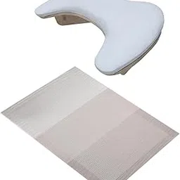 SHOPORA® Pu Leather U Shape Arm Rest Nail Hand Rest For Home Diy Salons Acrylic Nails White With White Mat | Nail Care, Manicure & Pedicure | Manicure/Pedicure Tools & Kits-picture-24