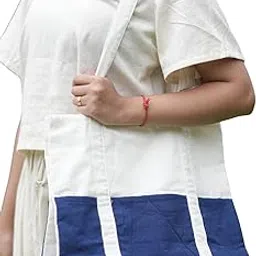 Handwoven Cotton Eco-Friendly Premium Yoga Mat Cover with Durable Shoulder Strap (Blue)-image-85