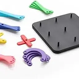 Educational Letter Building Board Set, Alphabet Learning Toy with Colourful Pieces, STEM Construction Puzzle for Kids-picture-31