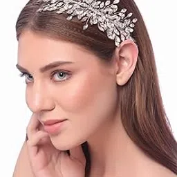 Vogue Hair Accessories Metal Stone Hair Accessories Hair Clip For Women And Girls (Silver)-picture-45