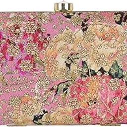 tooba Women's Clutch (Pink) image 1