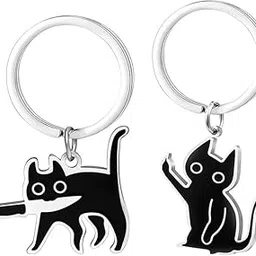 squishy 2pcs Cat Keychain, Cute and Funny Cat Key Chains, Unique Cat Gifts for Cat Lovers, Perfect for Keys, Bags and Backpacks-picture-49