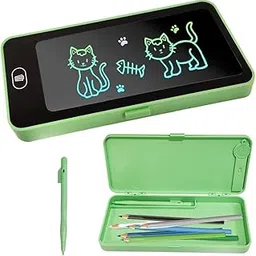 LCD Writing Tablet for Kids – Digital Drawing Board with Stylus Pen | Green Electronic Doodle Pad for Boys & Girls | Screen Lock, One-Click Clear, Eye-Protection Display | Battery Powered Learning Toy-picture-21