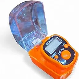 Generic Digital Tally Counter with LED Display, Orange and Blue, Electronic Manual Counter with Reset Button, Model SXH5136, for Prayer Counting-image-6