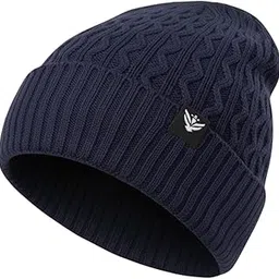 Unisex Woolen Winter Cap | Warm Beanie Hat for Men & Women | Soft, Stretchable & Stylish Vislon Yarn Wool Cap | Cold Weather Winter Wear-Zigzag Design-image-61