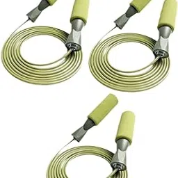 MERISHOPP 3Pcs Jump Ropes Adult Non Slip Jumping Ropes For Exercise Competition Indoor Green|Sporting Goods|Fitness Running & Yoga|Fitness Equipment & Gear|Jump Ropes-picture-24