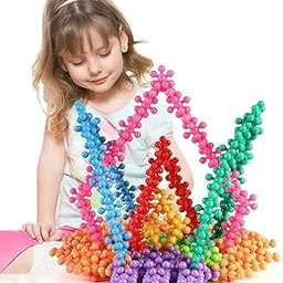 MOPANIRAJ Educational Building Blocks Set, Rainbow Connecting Pieces, STEM Learning Toy for Kids, Multiple Learning Activities 3-10 Years-picture-12