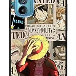 NDCOM for Motorola Moto Edge 30 Back Cover Anime One Piece Wanted Luffy Printed Metal Case-picture-17