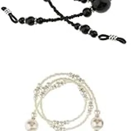 calandis ™ 2 Pcs Pearl Beaded Eyeglass Spectacle Glasses Chain Neck Cord Lanyard Holder | Fashion Jewelry-picture-22