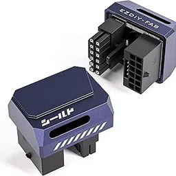 EZDIY-FAB Shield Series PCIe 5.0 12VHPWR 12+4 Pin 180 Degree Right Angle Connector Power Conversion Adapter GPU Power Connector for Graphics Card Compatible RTX3090Ti,4070Ti,4080,4090 Standard Purple-picture-27