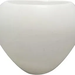 Keshab Apple Cut Pot, 12 inches(White)-picture-28