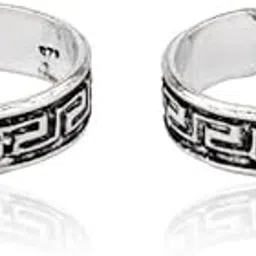 silviya 925 Silver Zig Zag Oxidized Toe Ring for Women | Gift for Every Occassion | With Certificate of Authenticity and 925 Stamp | 6 Month Warranty-picture-28