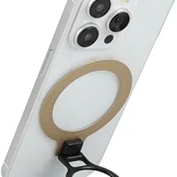 Magnetic Phone Holder | Ring Compatible with iPhone | Foldable Mobile Phone Stand | Metal Ring Holder | Mobile Back Holder Grip | Metal Grip for Selfie as Android Phone Stand, Golden-picture-40