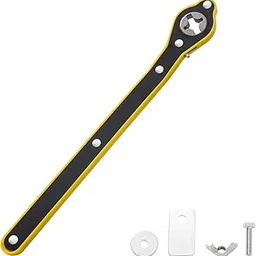 RECLUSE Universal Automotive 360° Swivel Auto Labor-Saving Jack Ratchet Wrench, Scissor Jack Lift Speed Handle Tool Jack Lug Handle Tool Tire Wheel Wrench for Tire Jack, Forward & Reversal Knob Design-image-22