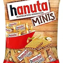 Fer.reros Hanuta Hazelnut Chocolate Wafers Pouch 200g – Crispy Wafers with Creamy Hazelnut Filling (Imported)-picture-30