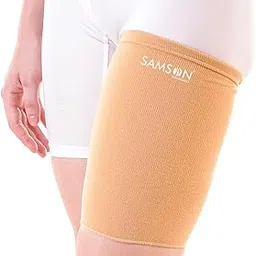SAMSON Thigh Compression Sleeve for Men and Women | Quad and Hamstring Support Brace for Tendinitis, Sciatica Pain, and Sports Recovery | Thigh Support for Athletic Activities (2X-Large)-picture-13